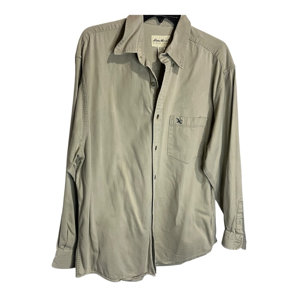 Eddie Bauer Men's Thick Cotton Button-Up Shirt